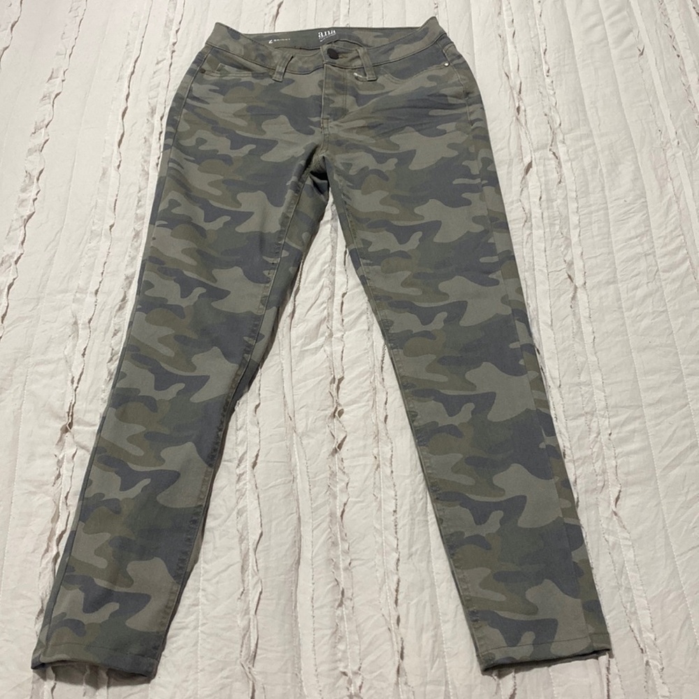 A.N.A camouflage skinny jeans